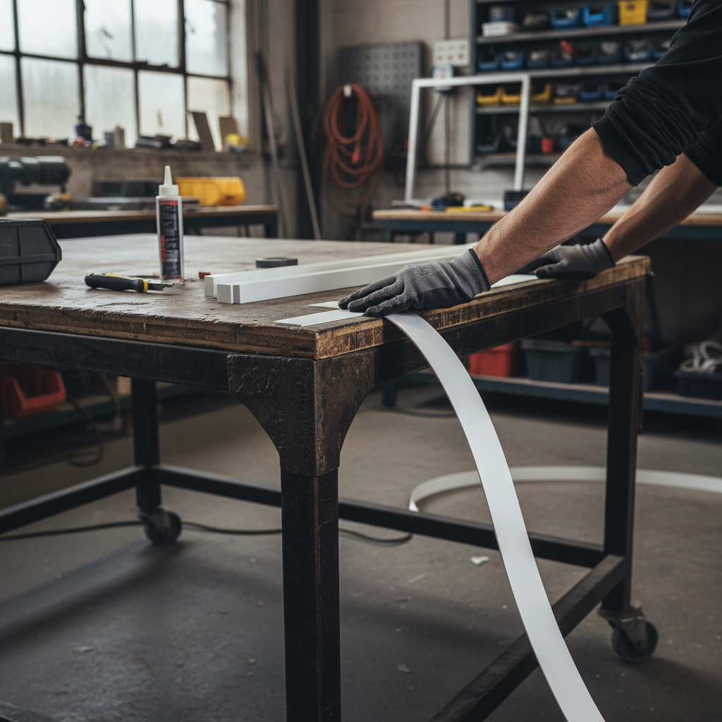 Premium PVC Flat Bar Strips - Rigid Round Edge, 75m Pack with Versatile Applications for Edge Protection and Smooth Finishing