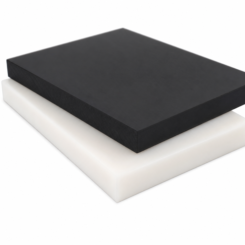 Acetal Copolymer White / Black Sheet 8mm to 50mm thick for Gears, bearings & bushes