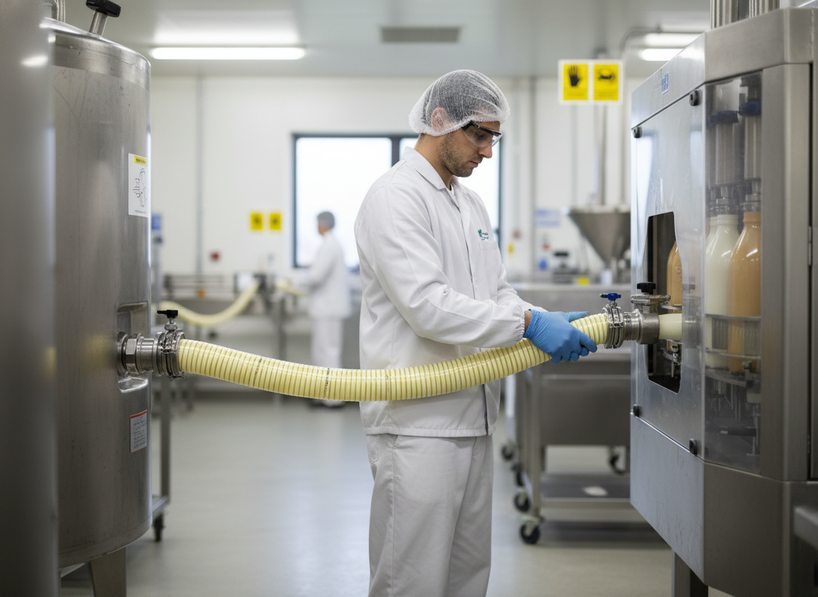 Premium PVC Hose with Rigid Spiral for Food Liquid Delivery and Suction - Flexible and Abrasion Resistant