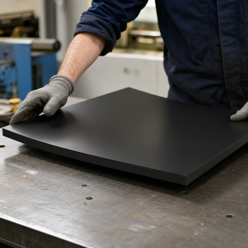 Black Nylon 6.6 Sheet for Industrial Applications 6mm to 50mm thick