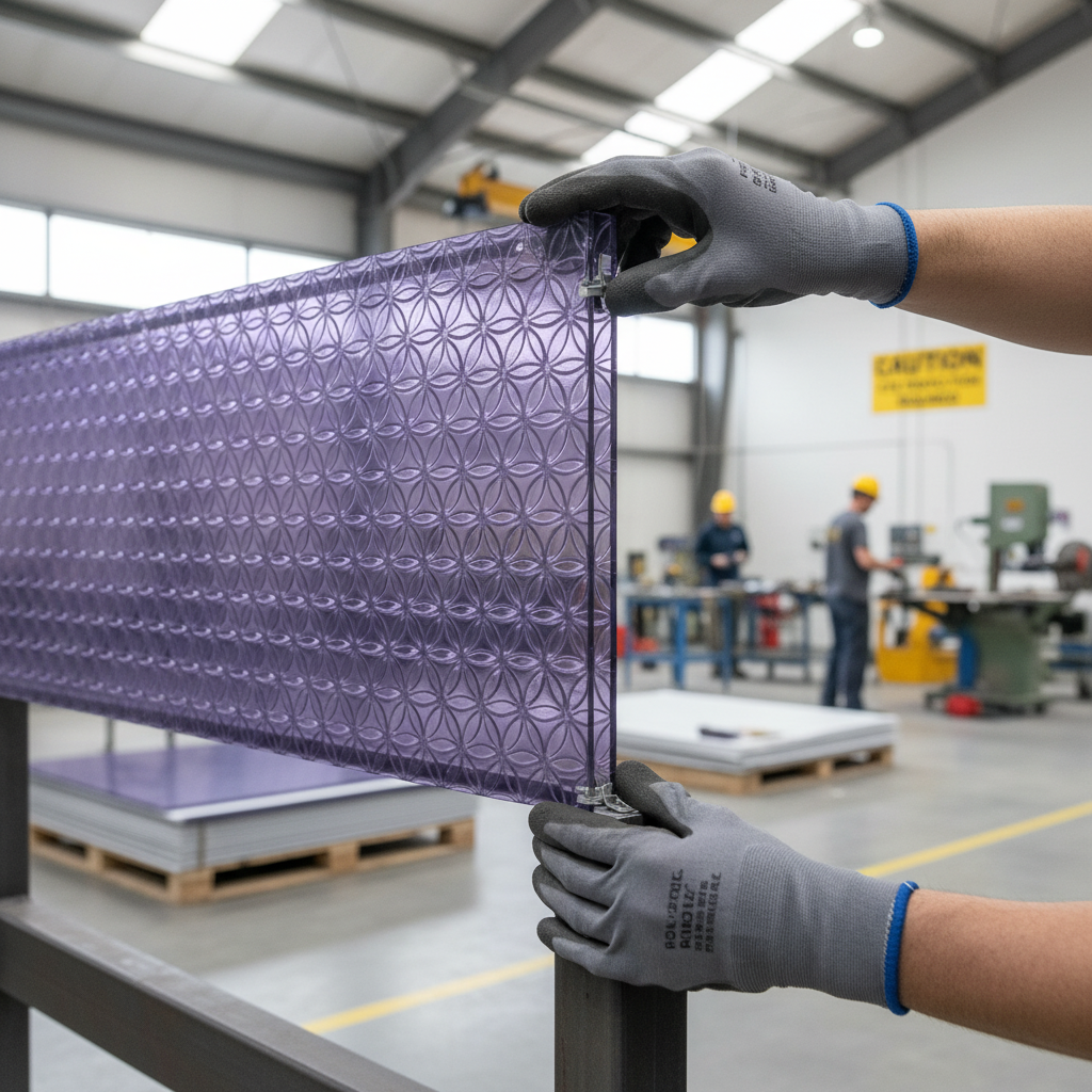 Premium Honeycomb Composite Sheet with Translucent Acrylic Finish in Lilac for Versatile Indoor Applications