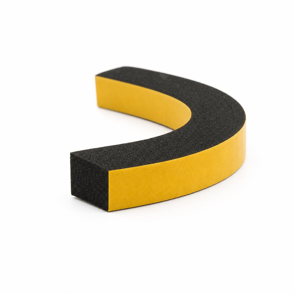 Adhesive Backed Neoprene Sponge Strip 38mm x 25mm – 6m Roll