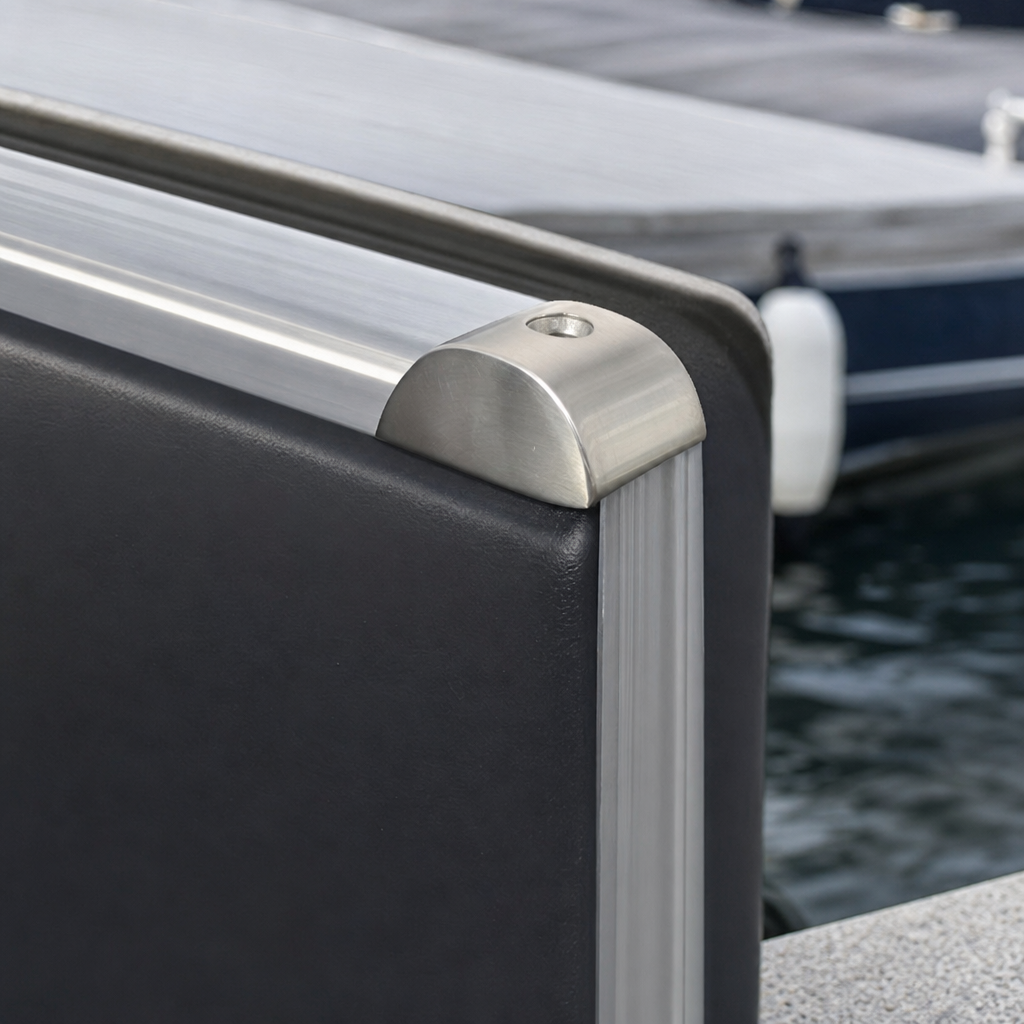 Stainless Steel End Cap 28.5mm x 14.8mm – Per Unit