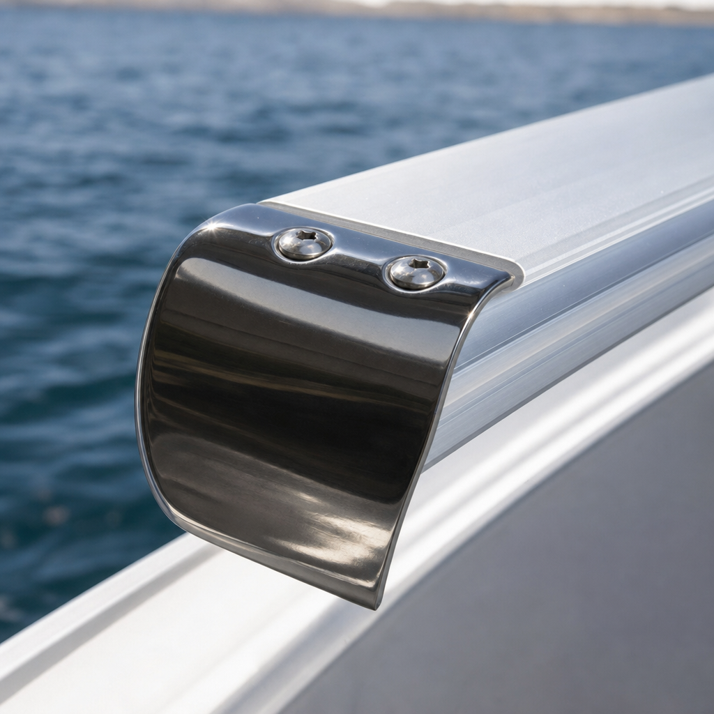 Stainless Steel End Cap 50mm x 24.4mm – Marine Grade