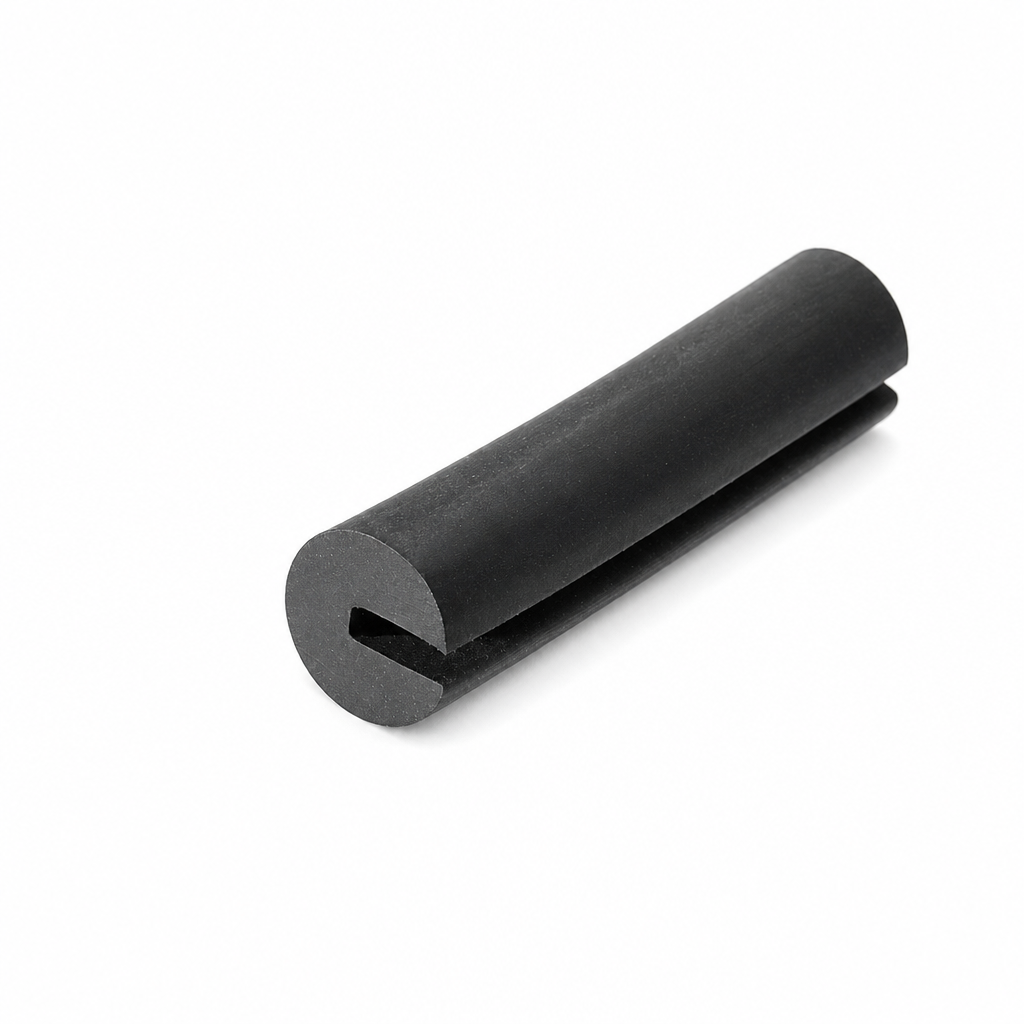 Round Rubber Seal 9.2mm Diameter with 1.5mm Slot – Per Metre