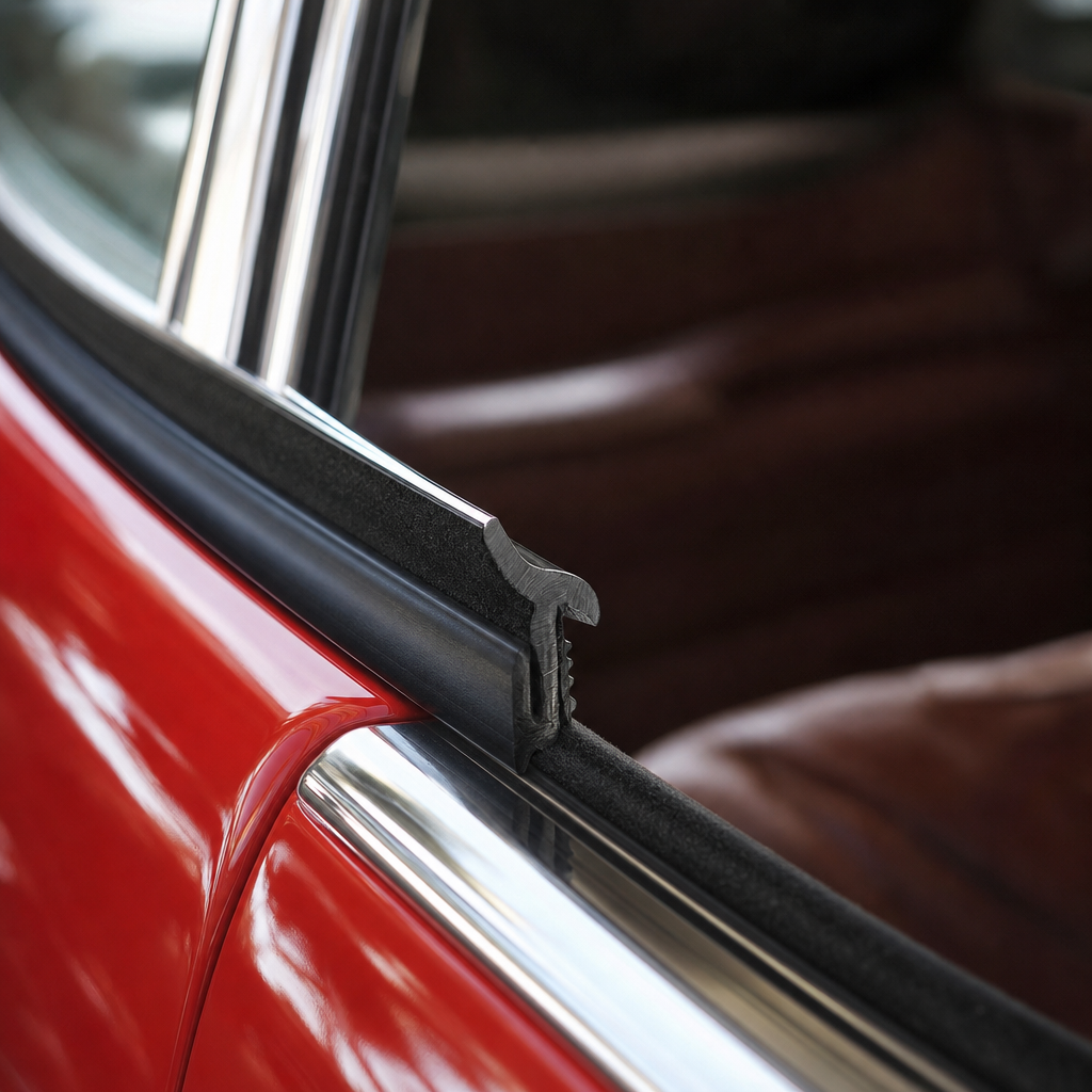 Flocked Rubber Window Seal 11.8mm x 11mm – Per Metre
