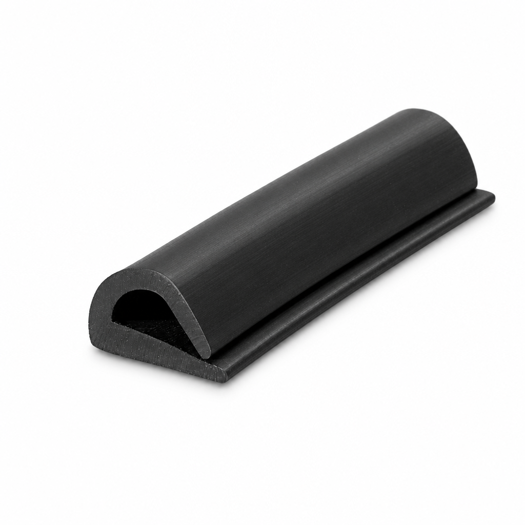 EPDM Rubber Bottom Door Seal 14.8mm x 9mm – Per Metre