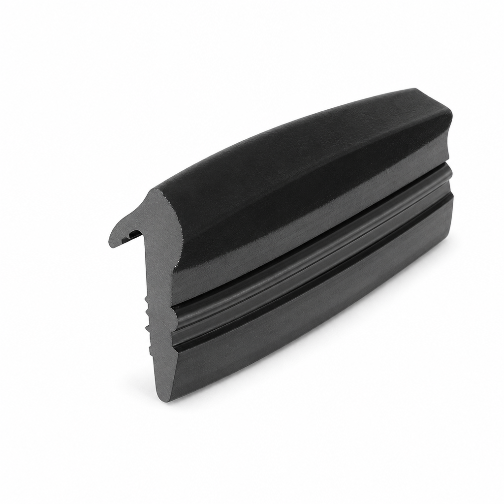 Flocked Rubber Outer Window Waist Strip 14.4mm x 26.7mm – Per Metre