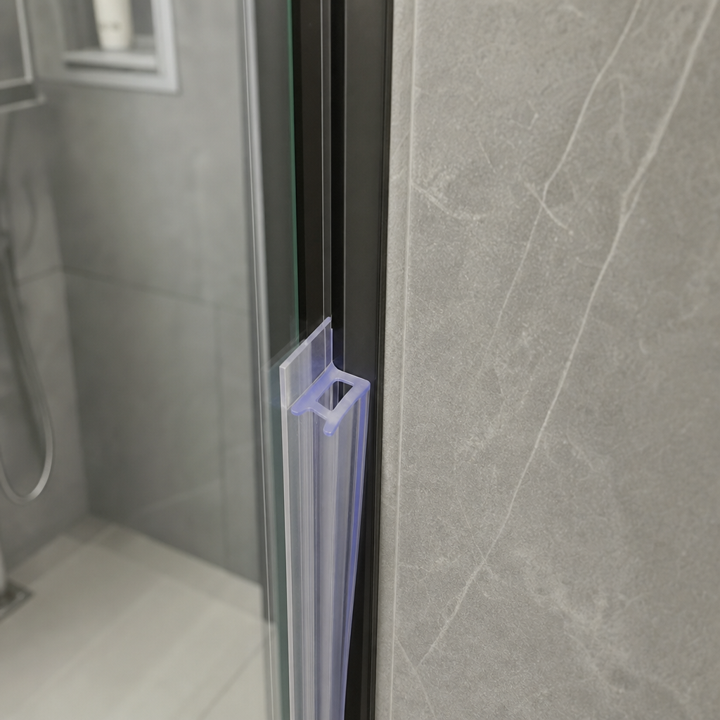 Bifold Channel T Shower Seal – 6mm Channel, Seals 4-9mm Gap