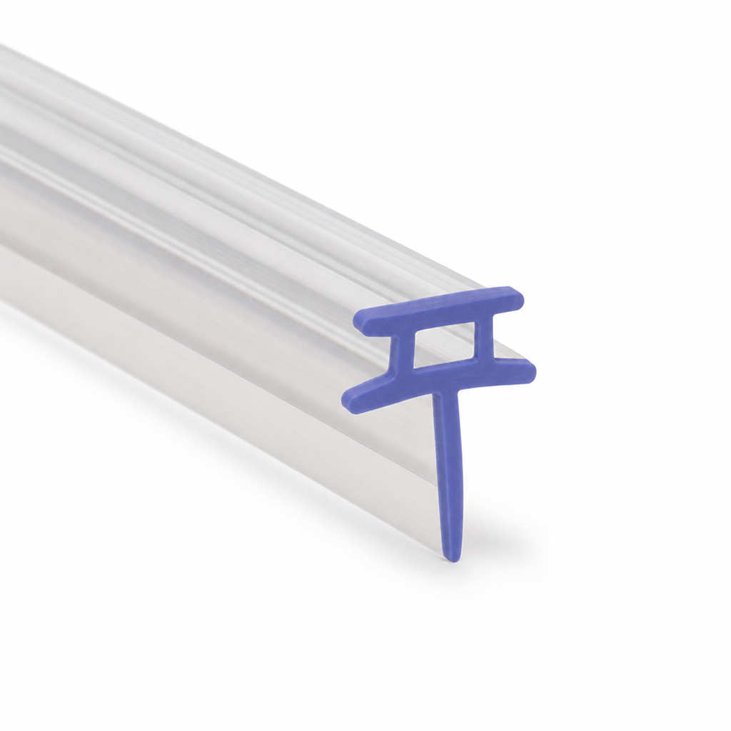 Bifold Channel T Shower Seal – 6mm Channel, Seals 4-9mm Gap