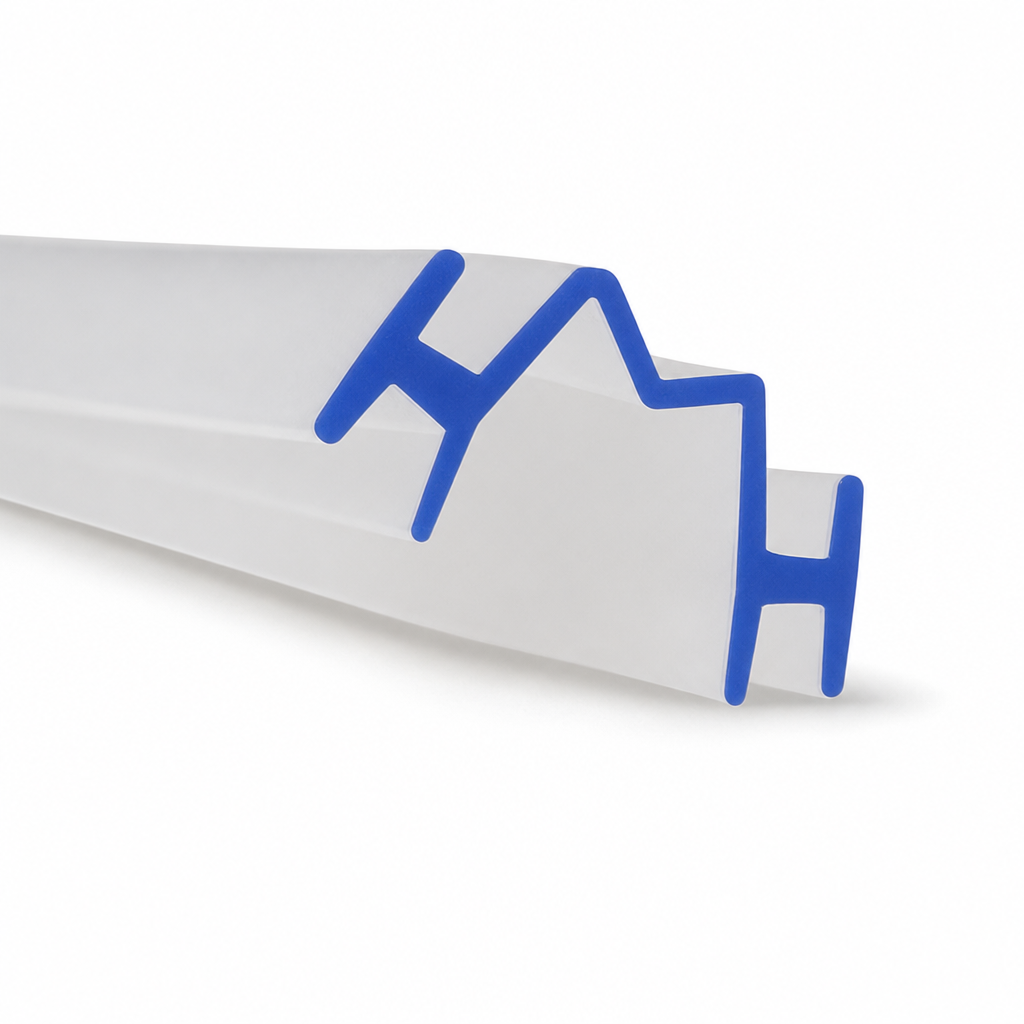 Bifold Channel T Shower Seal – 7mm Wide for Vertical Use
