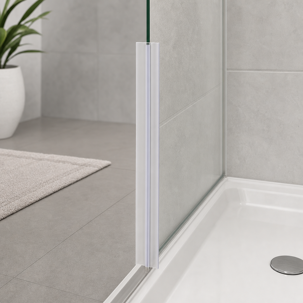 Bifold Channel T Shower Seal – 3mm Channel for 7-12mm Gap