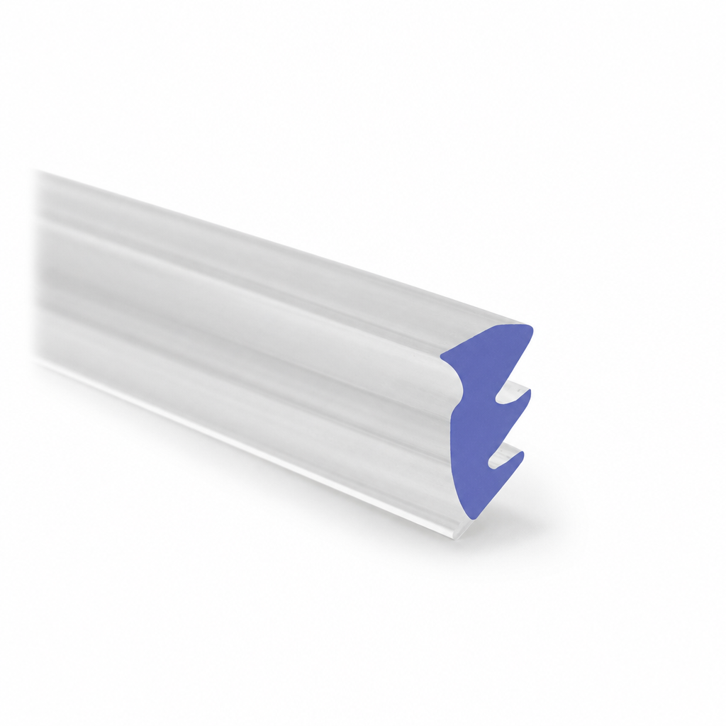 Bifold Channel T Shower Seal – 25mm Gap, 1000mm/2000mm
