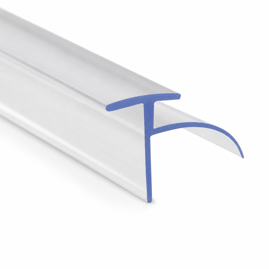 Bifold Channel T Shower Seal for 6mm Channel – Seals 7-12mm Gap