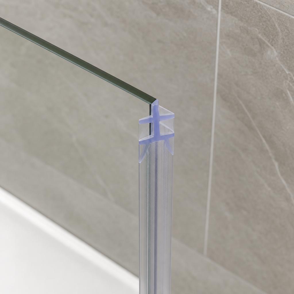 Bifold Channel T Shower Seal for 6mm Channel – Seals 4-9mm G – BIF072