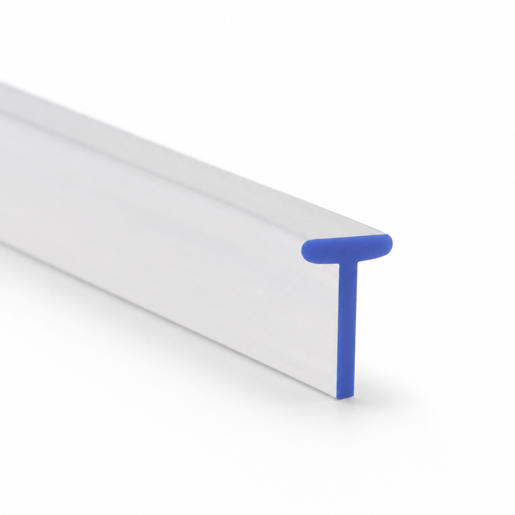 Bifold Channel T Shower Seal – 5mm Width, 2-6mm Gap