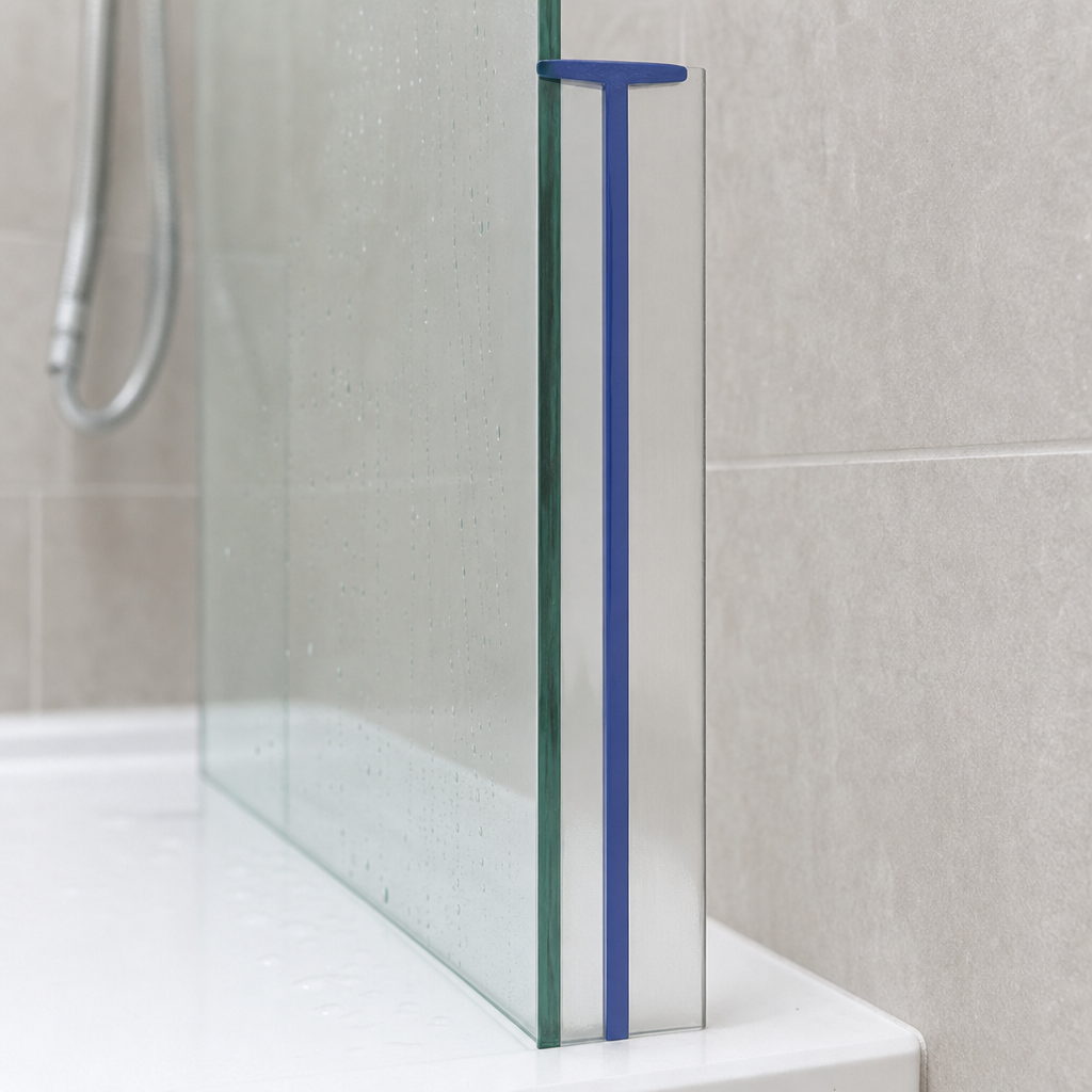 Bifold Channel T Shower Seal for 22-27mm Gap – 5mm Width