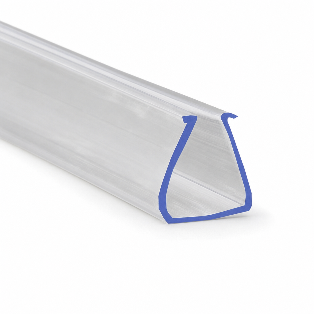 Bifold Channel T Shower Seal for 10mm Glass – 900mm & 2000mm