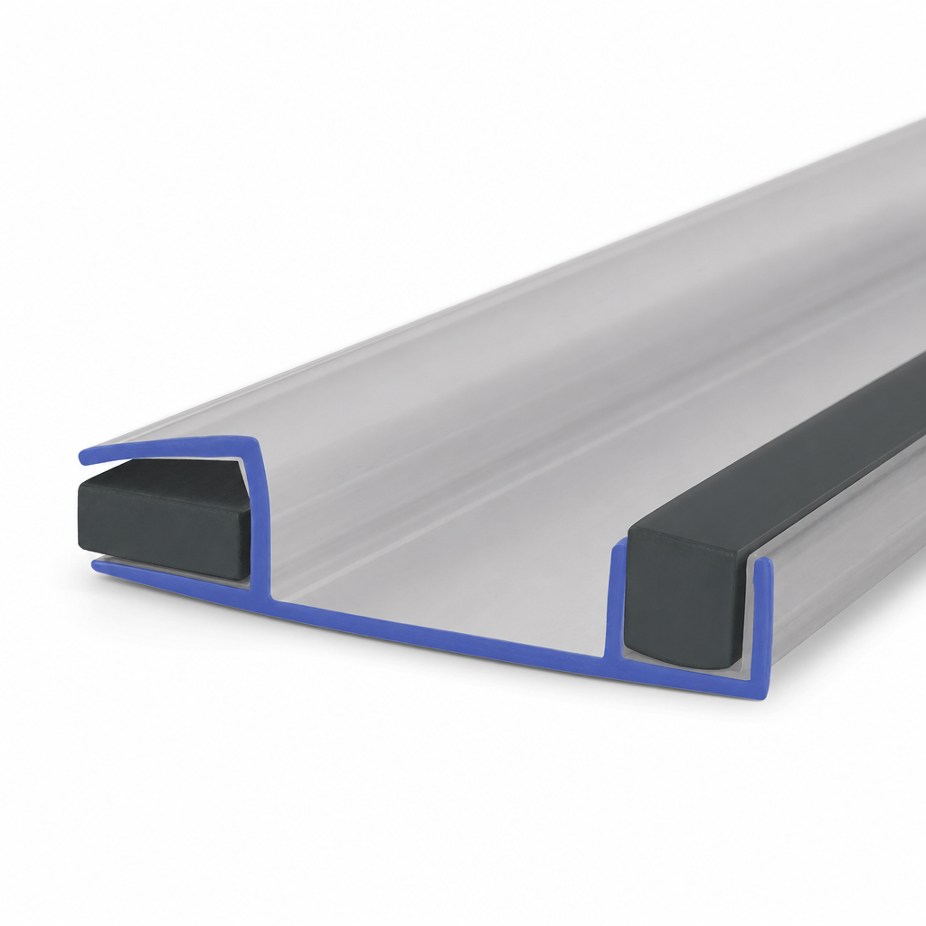 Bifold Channel T Shower Seal for 4-6mm Glass – 25mm Gap