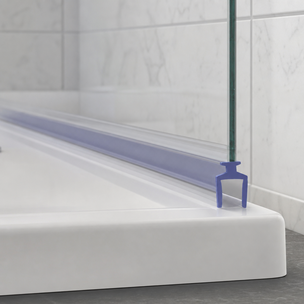 Bifold Channel T Shower Seal – 6.5mm Wide for 8-13mm Gap