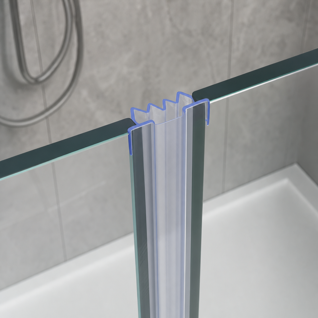Bifold Channel T Shower Seal for 6-8mm Glass – 40mm Gap