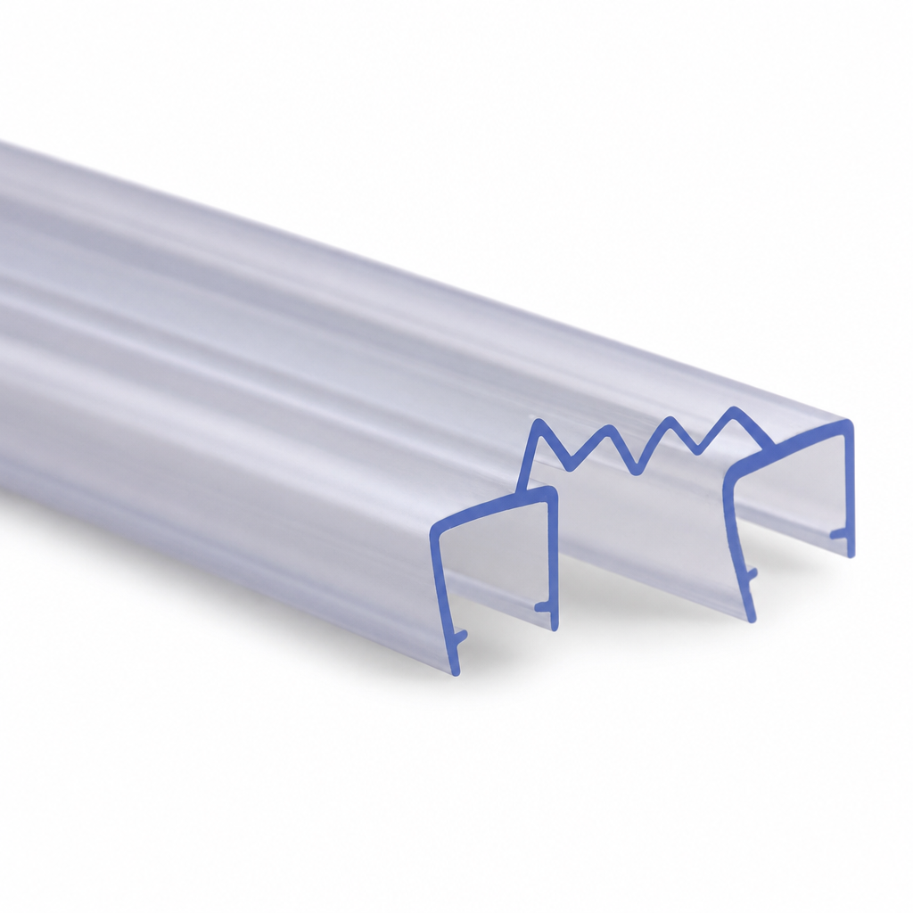 Bifold Channel T Shower Seal for 6-8mm Glass – 40mm Gap
