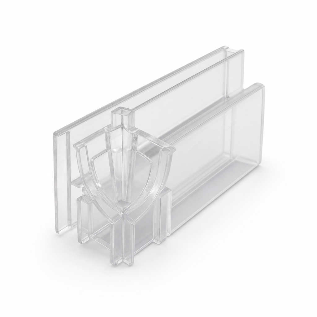 Rigid Corner Piece for L Shaped Bath Screens
