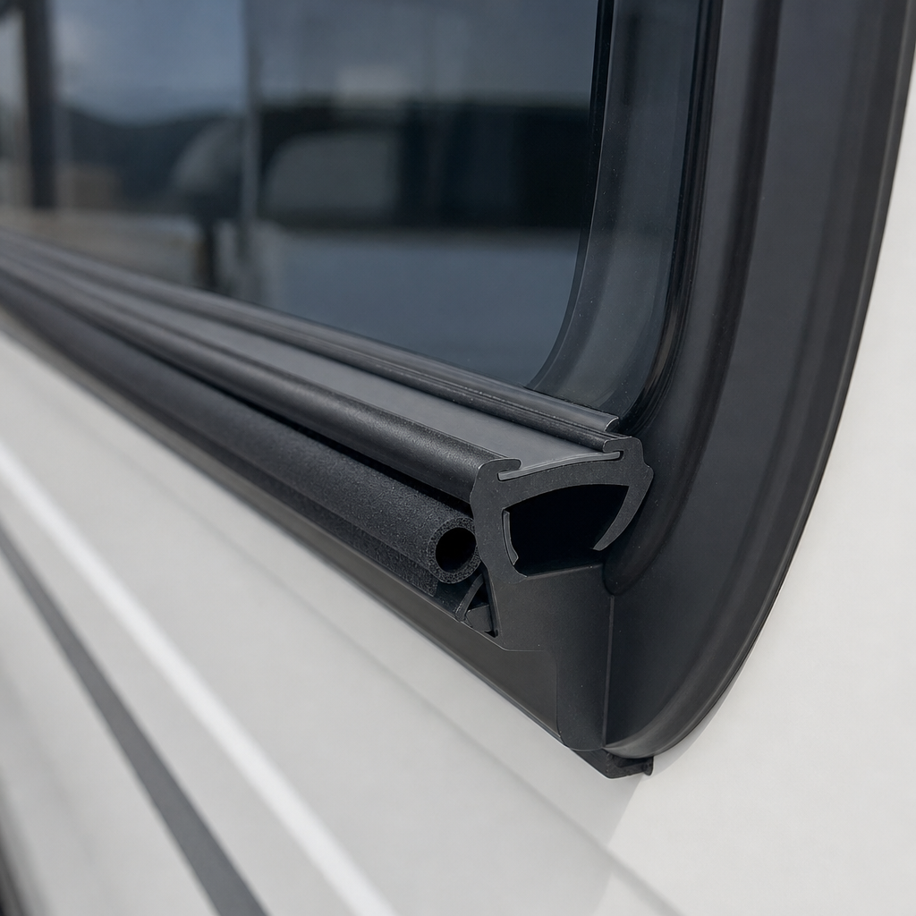 Caravan Window Seal 25mm Panel with 10mm Bulb – Per Metre