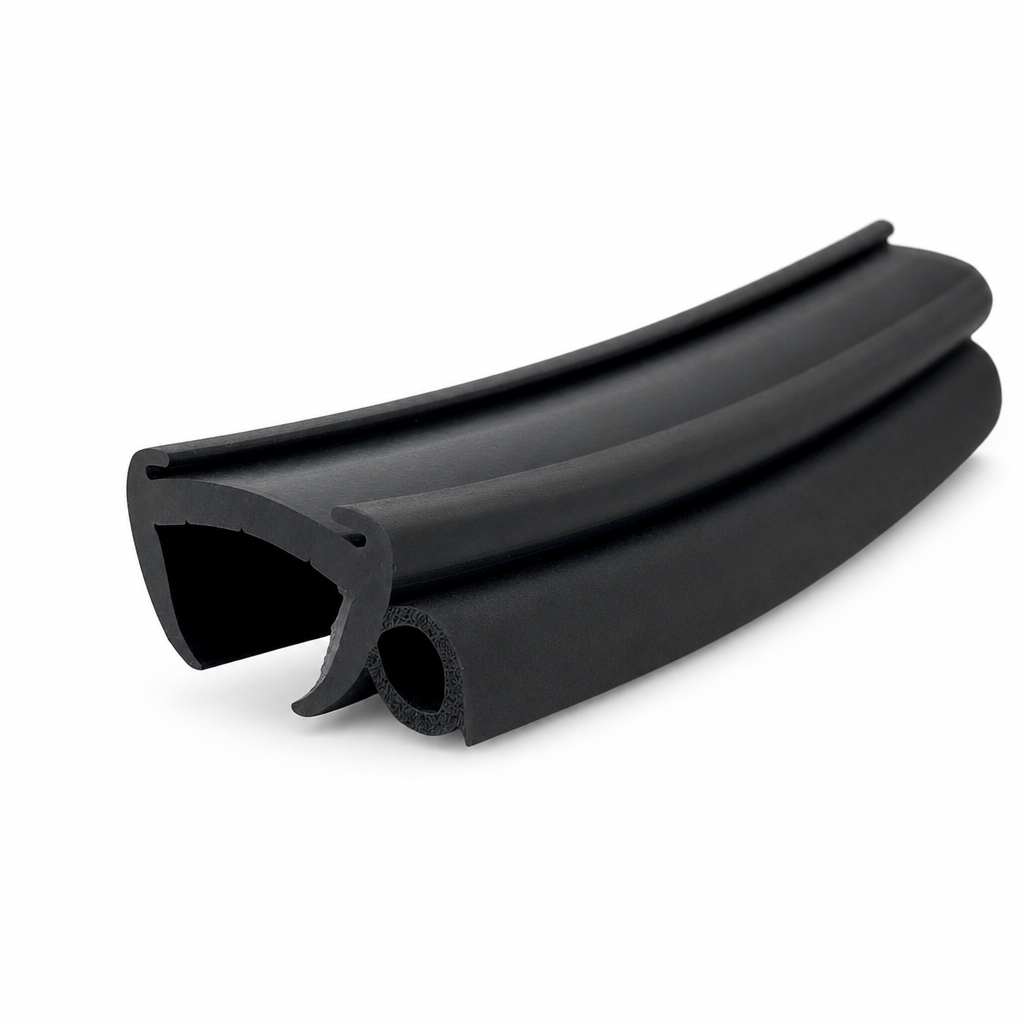 Caravan Window Rubber Seal 27mm Panel, 10mm Bulb – Per Metre