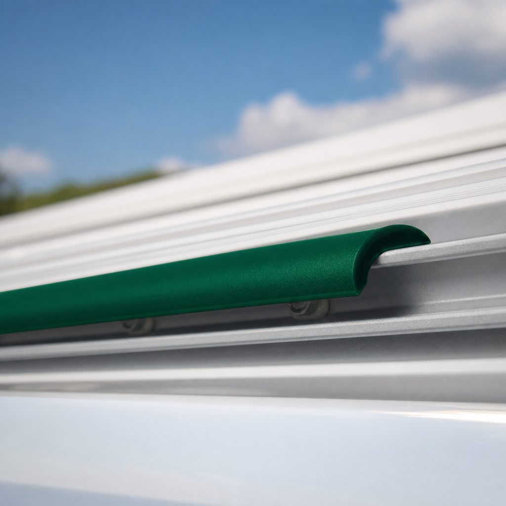 Green Awning Rail Insert Trim 12.3mm – Per Metre
