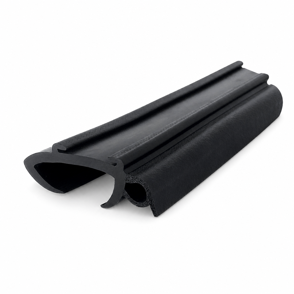 Caravan Window Rubber Seal 36-40mm Panel 10mm Bulb – Per Metre