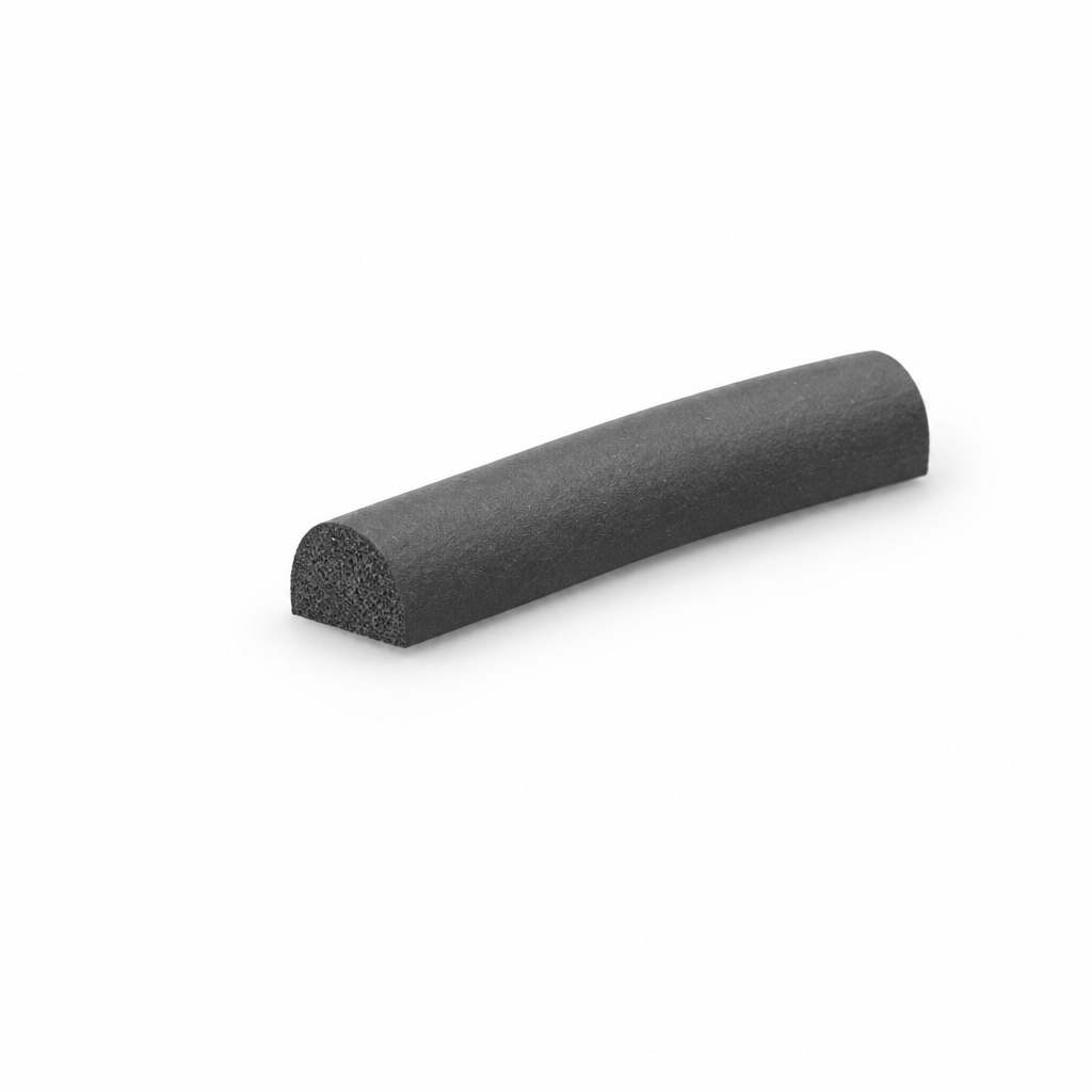 Expanded Neoprene 1/2 Round Cord 8mm x 4mm – Per Metre