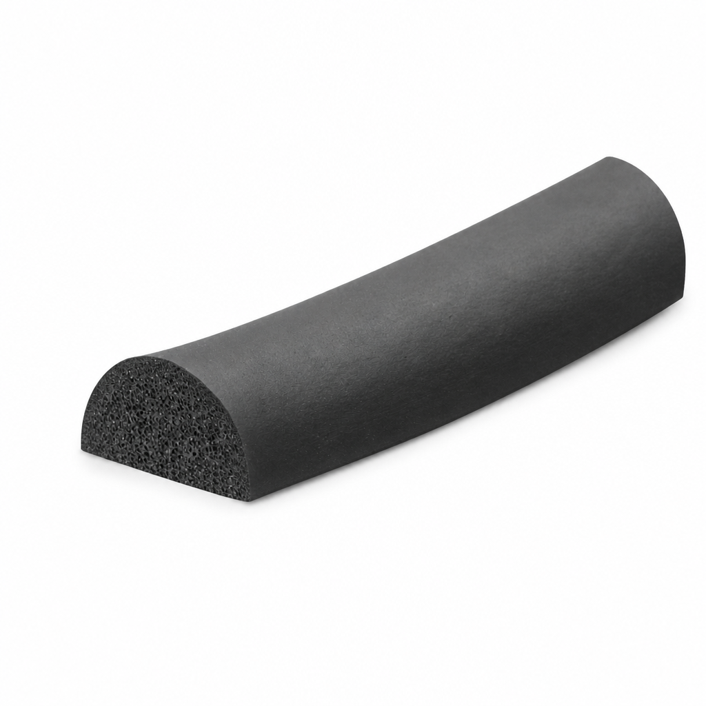 Expanded Neoprene 1/2 Round Cord 19mm x 9.5mm – Per Metre