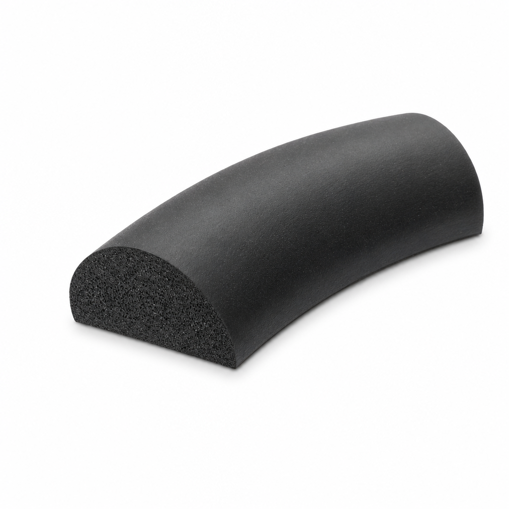 Expanded Neoprene 1/2 Round Cord 25mm x 12.5mm – Per Metre