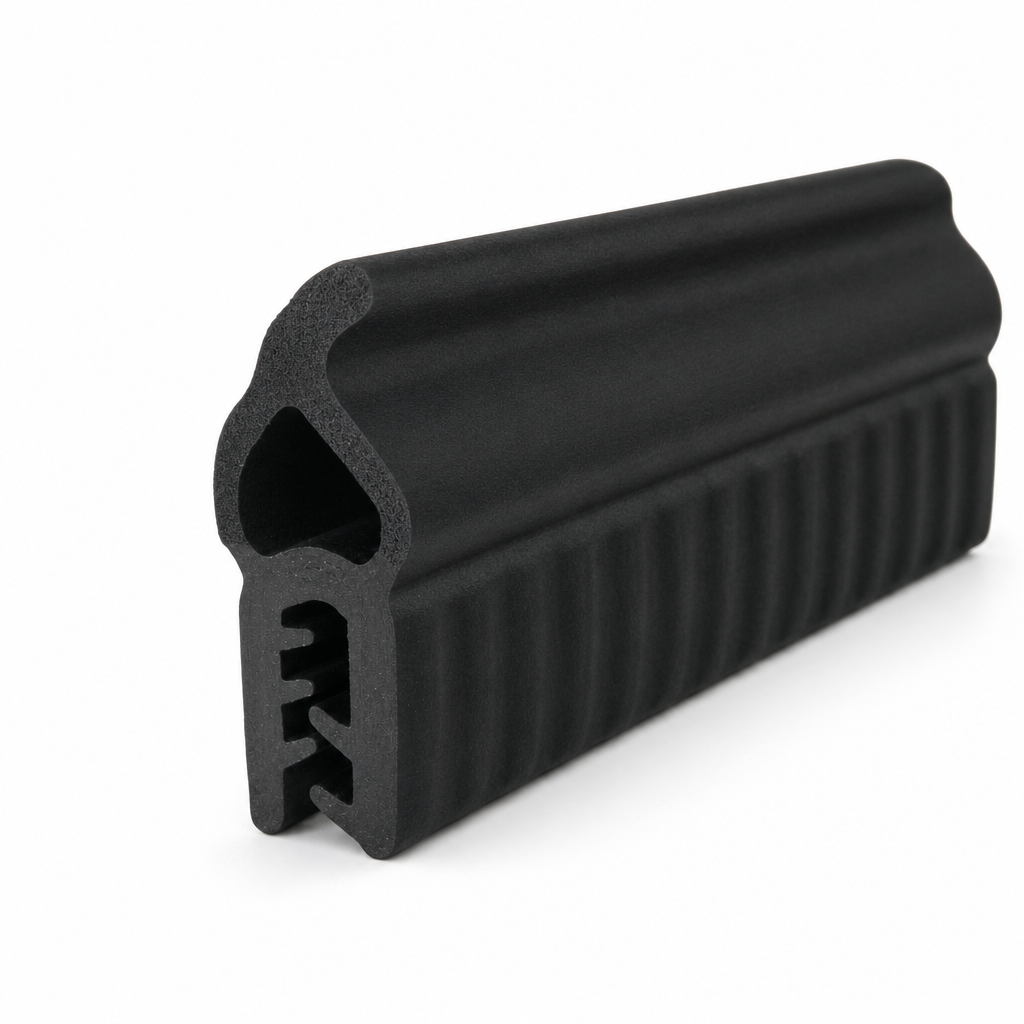 Edge Trim with Top Seal 12.3mm Bulb – Fits 2-3mm Panel