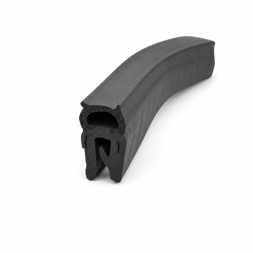 Edge Trim with Top Seal 9.3mm Bulb – Fits 1-2mm Panel