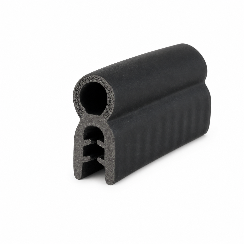 Edge Trim with Top Seal 9mm Bulb – Fits 1-3mm Panels