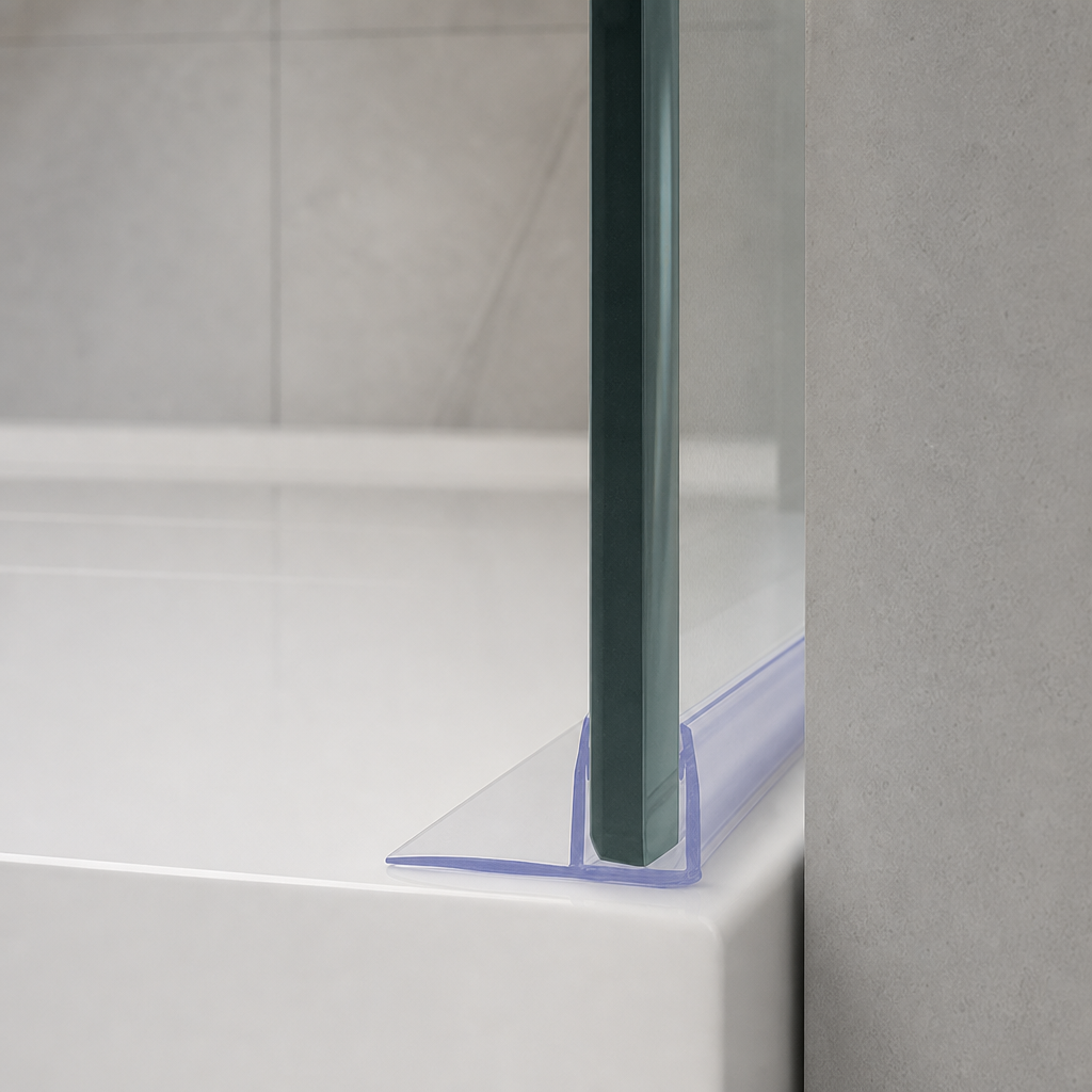 Fin Shower Screen Seal for 4-6mm Glass – 8-35mm Widths