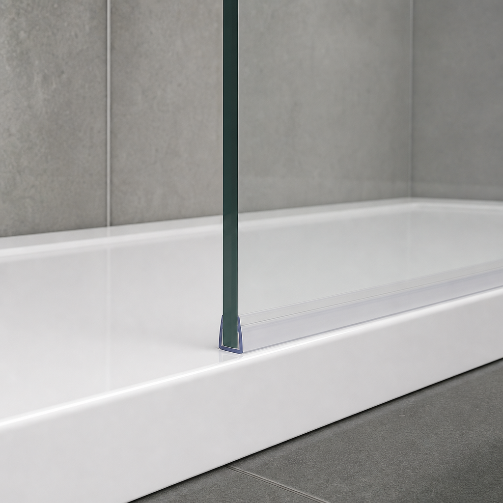 Fin Shower Screen Seal for 8mm Glass – 2000mm & 2500mm Lengths