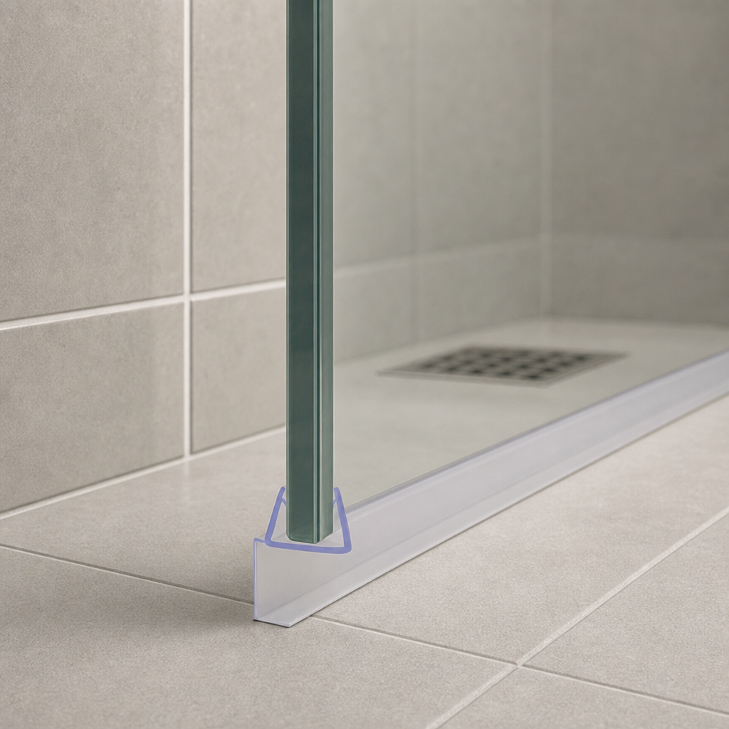 Fin Shower Screen Seal for 8-10mm Glass – 900mm, 1400mm, 2000mm