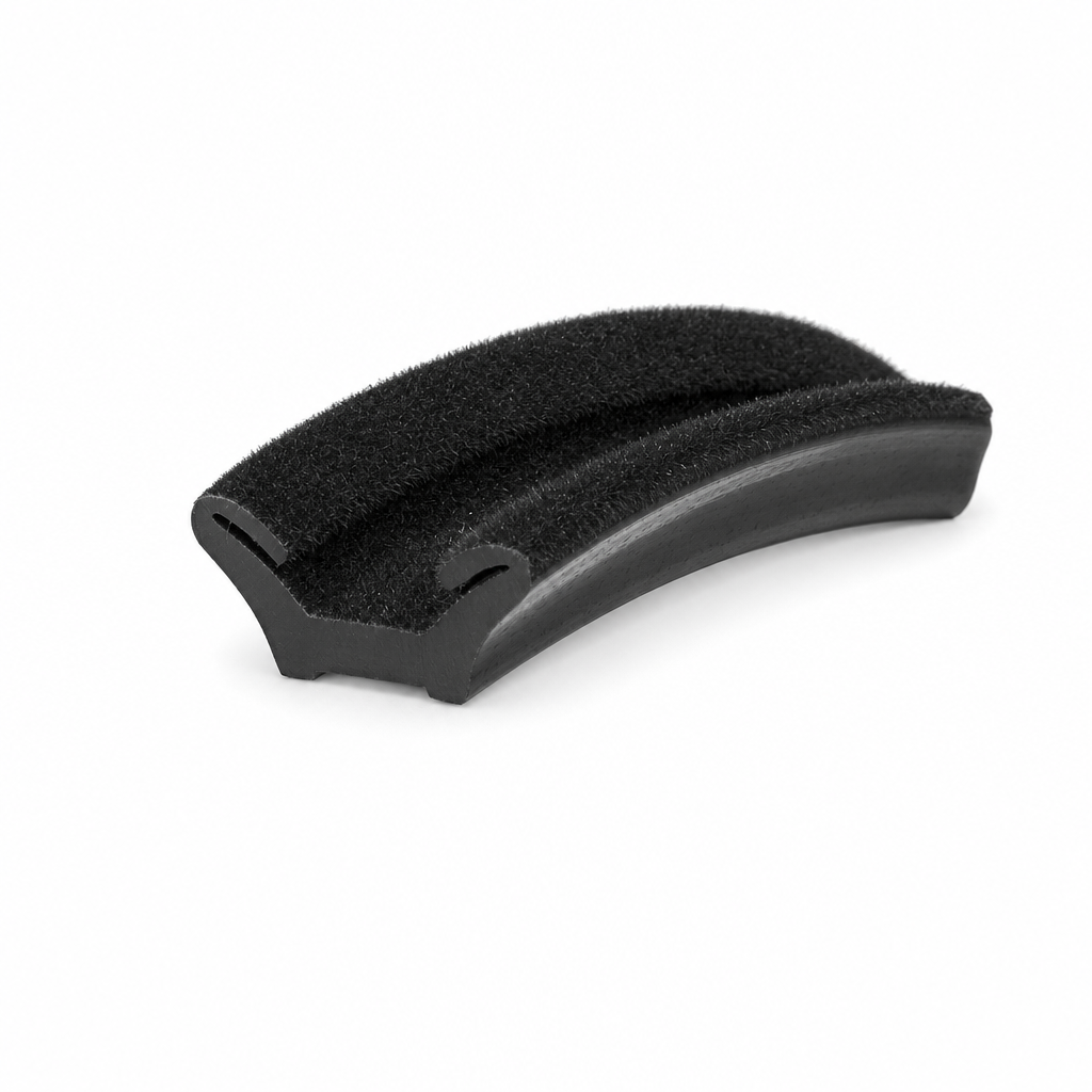 Flocked Lined Window Rubber Seal U-Shape 12mm x 12mm – Per Metre