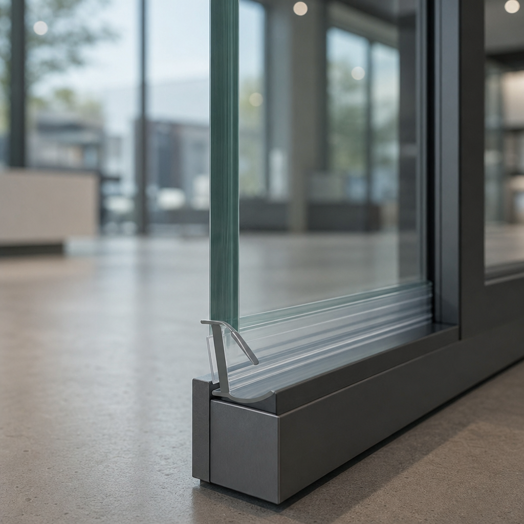 Glass Door Side Seal 12mm to 12.8mm – 3 Metre Length