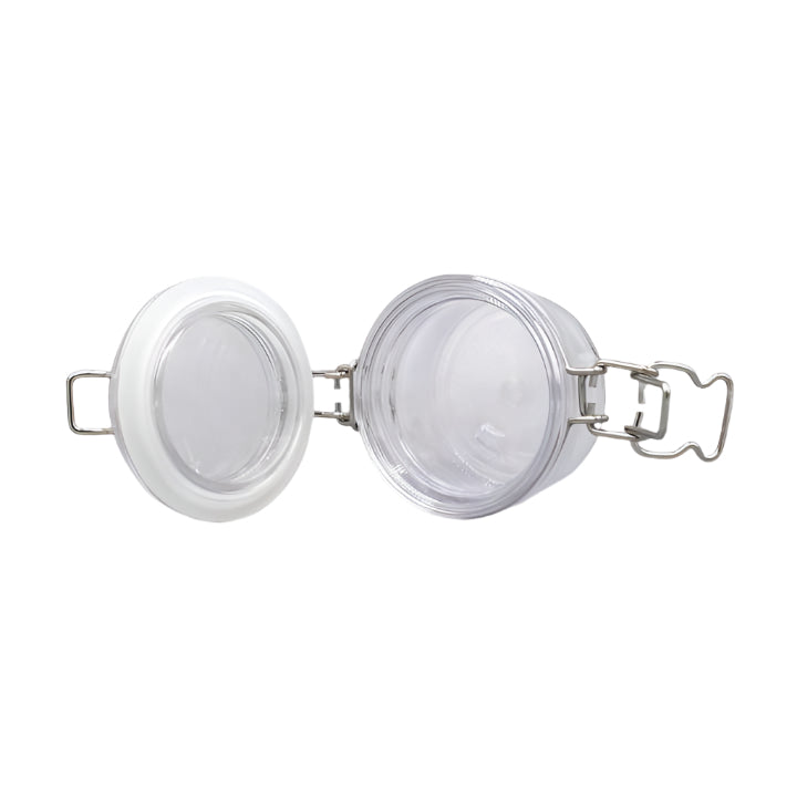 Airtight PET Preserve Jar – Clear Plastic with Inner Seal & Clip-Down Suction Lid for Long-Lasting Freshness