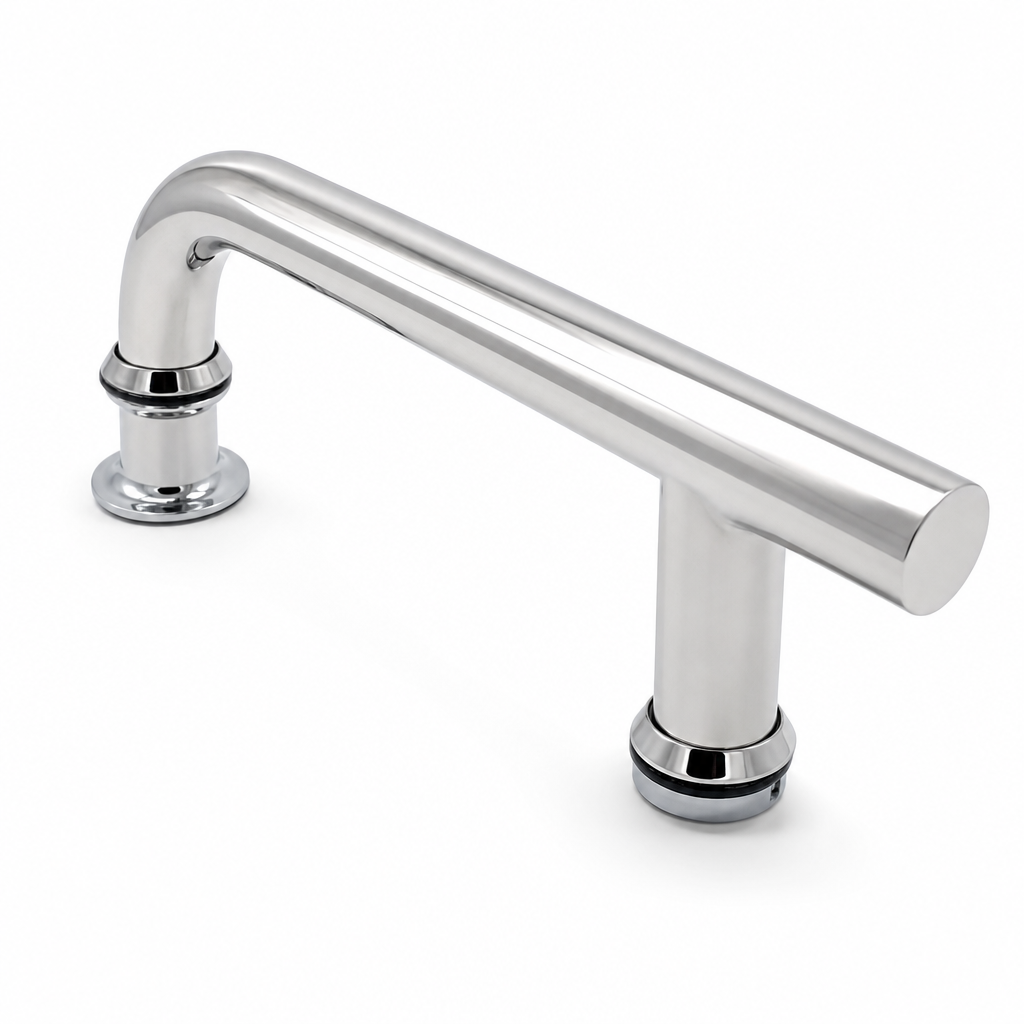 Chrome Shower Door Handle – 145mm Hole Centres – HAND011