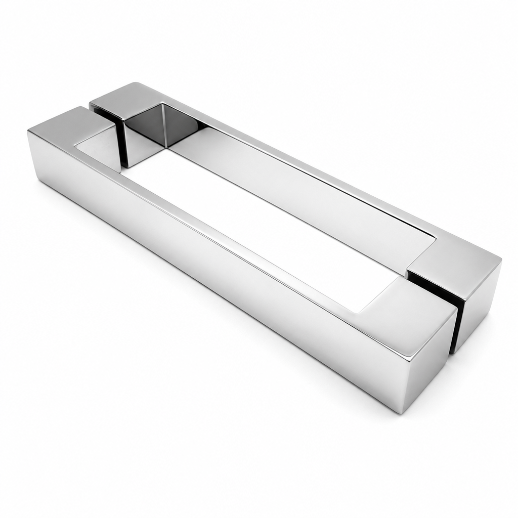 Chrome Shower Door Handle – 160mm Hole Centre Distance
