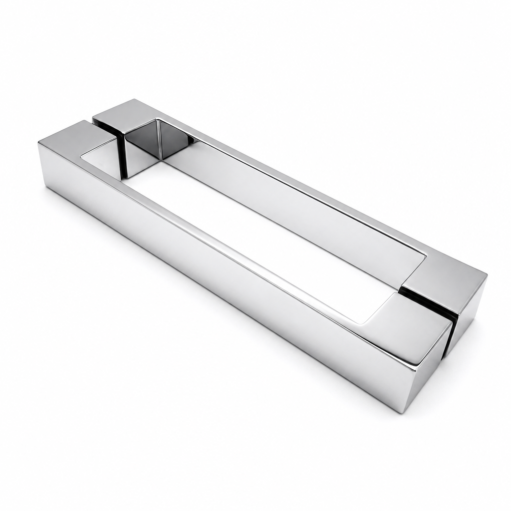 Chrome Shower Door Handle – 192mm Hole Centres
