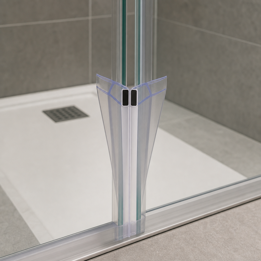 Magnetic Shower Screen Seal for 8-10mm Glass – Clear