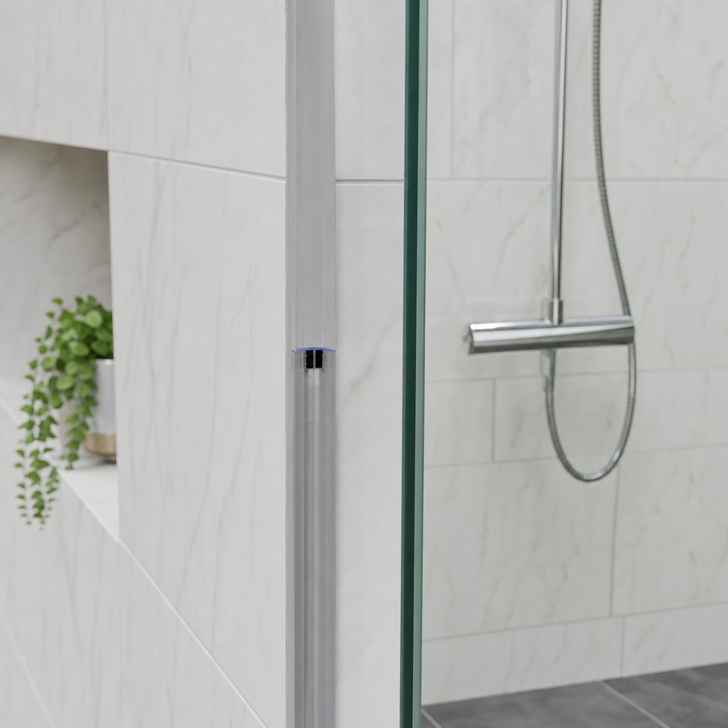 Magnetic Shower Screen Seal for 4-6mm Glass – Clear