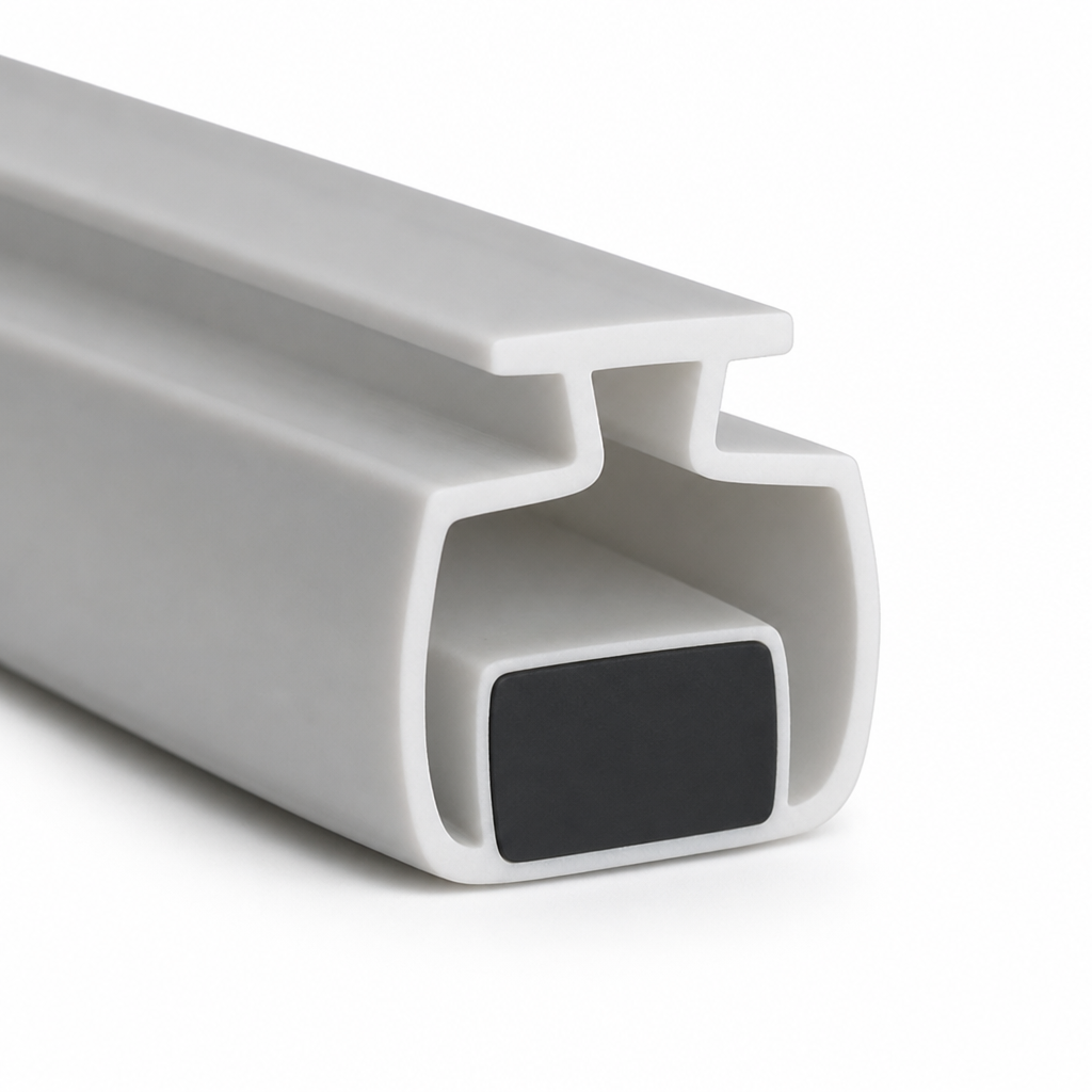 Magnetic Shower Screen Seal – 7mm Wide Channel, 2000mm Length