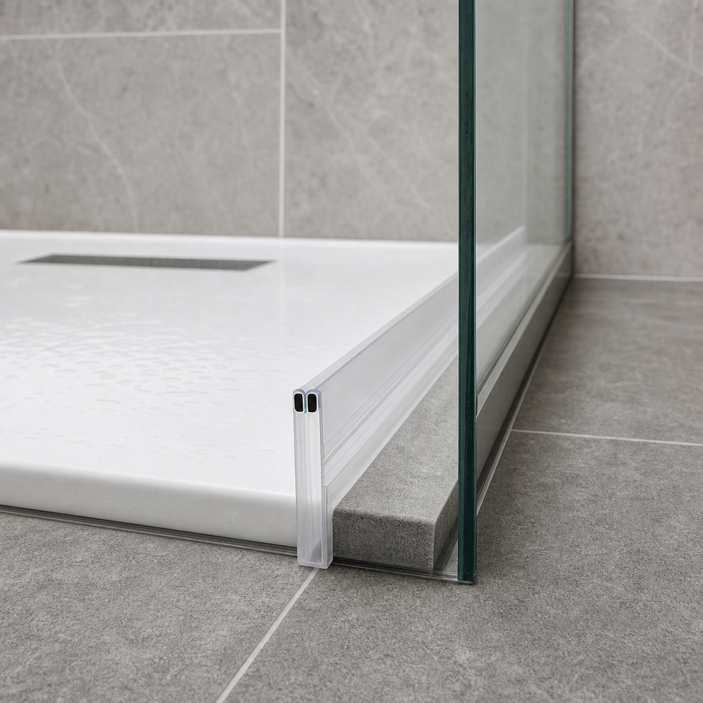 Magnetic Shower Screen Seal for 4-6mm Glass – 180° Angle